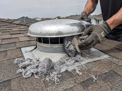 Cleaning Dryer Vent On Roof in Laguna Beach