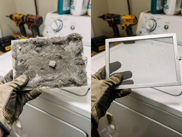 Professional lint trap cleaning by Laguna Beach Dryer Vent Cleaning in Laguna Beach