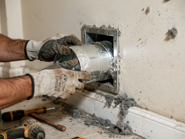 Professional dryer vent repair and installation by Laguna Beach Dryer Vent Cleaning in Laguna Beach